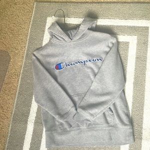 Gray champion hoodie